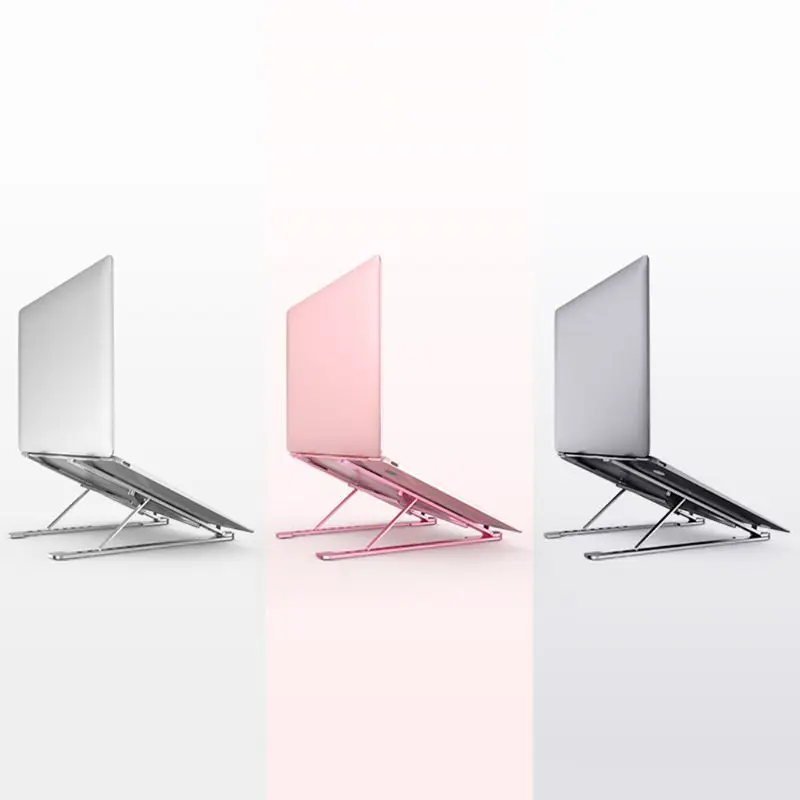 

Foldable Aluminum Laptop Stand Holder Cooling Rack Adjustable Tablet Bracket Kit