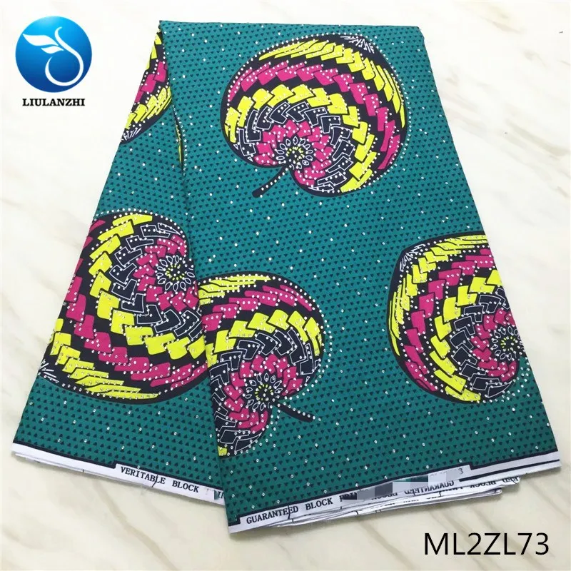 Воск liulanzhi африканские ткани горячая Распродажа нигерийский воск принты ткань для платья хлопок воск с камнями ML2ZL65-ML2ZL74