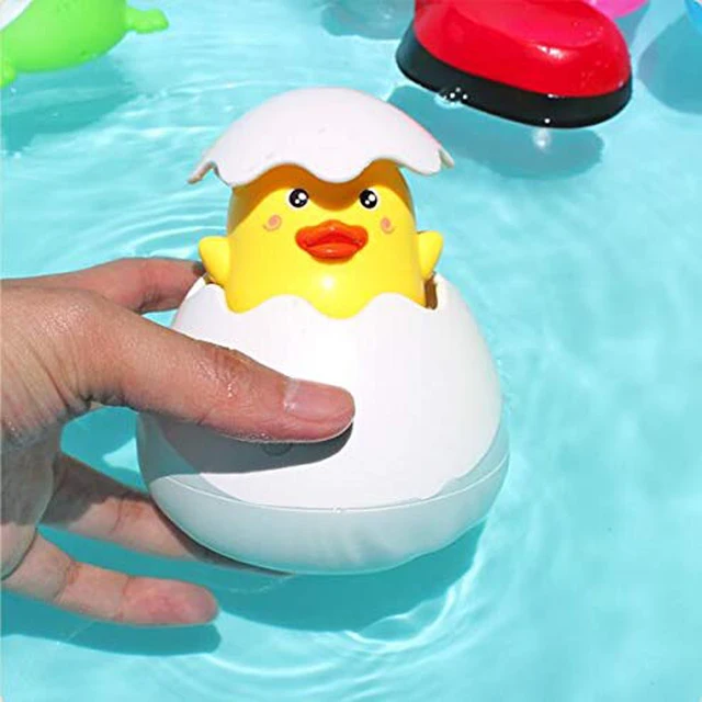 Baby Bathing Toy Kids Cute Duck Penguin Egg Water Spray Sprinkler Bathroom Sprinkling Shower Swimming Water Toys for Kids Gift 3