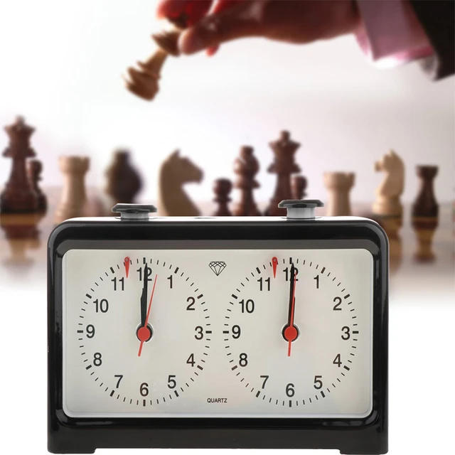 Relógio de xadrez analógico profissional, conjunto de relógio para