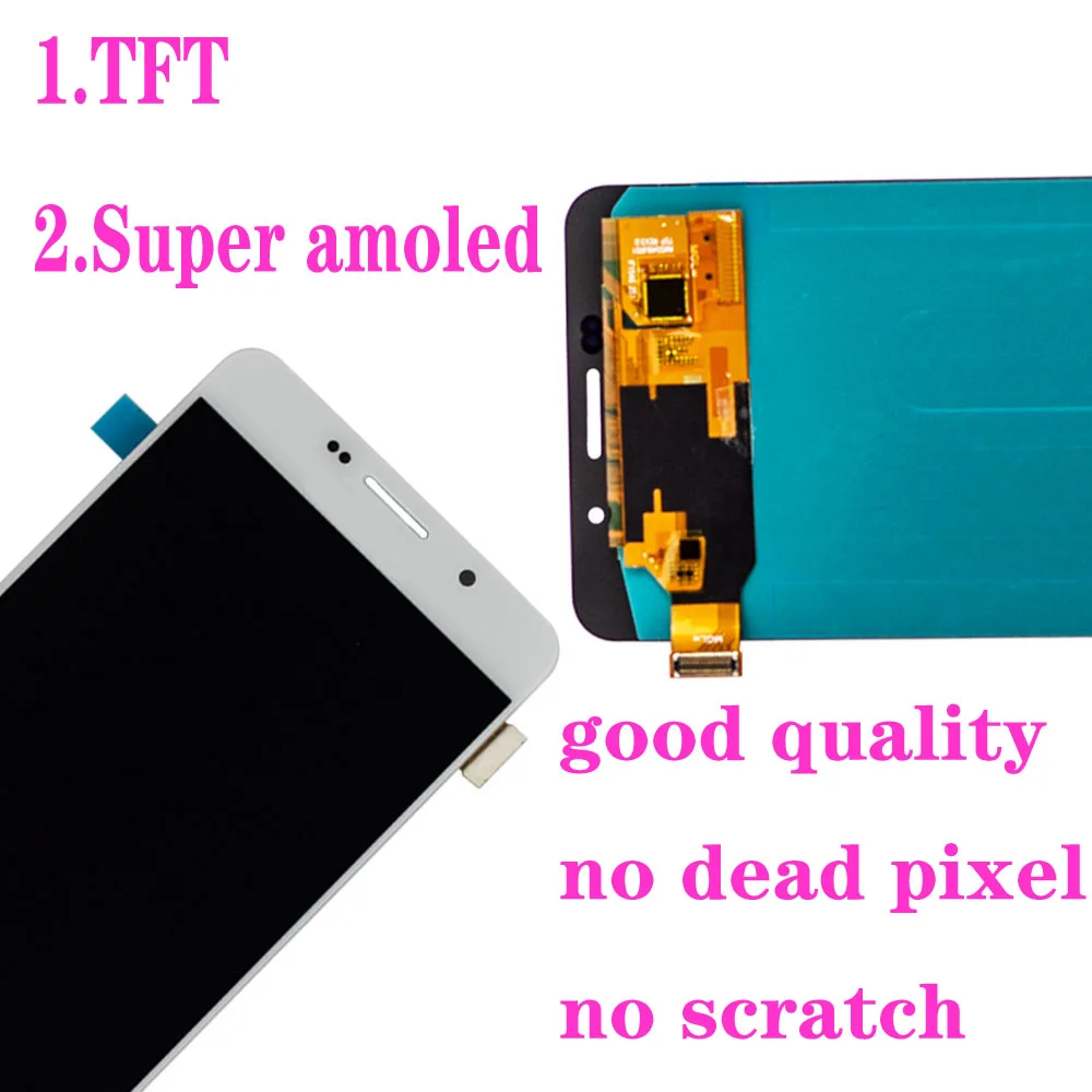 Super Amoled ЖК-дисплей для Samsung Galaxy A7 A710 A710F A710M A710Y A7100 ЖК-дисплей Дисплей кодирующий преобразователь сенсорного экрана в сборе