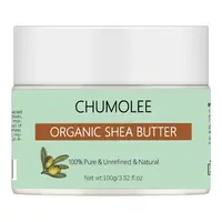 CHUMOLEE Organic Shea Butter  Unrefined Raw 100g Skin Care Moisturizing Nourishing Body Cream Cosmetics Raw 3