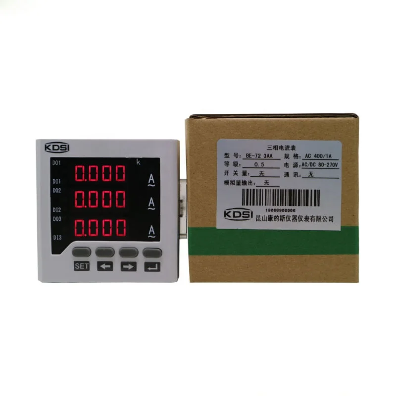 

High precision BE-72 3AA AC400/1A three phase digital ac ammeter panel meter