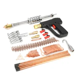 Kit d'extracteur de débosselage pour carrosserie de voiture, dispositif de débosselage, goujon de soudage, Mini Machine à souder, Kit d'outils avec marteau de traction, 86 pièces 