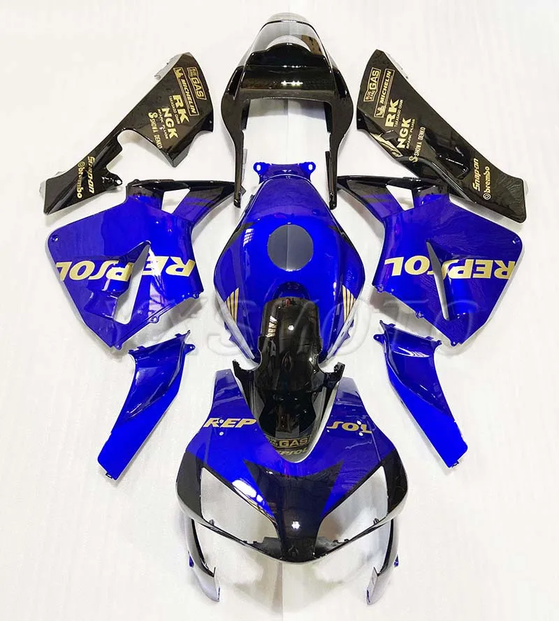 Обтекатель синий черный для honda CBR600RR 03 04 CBR600 RR F5 глянцевый CBR 600RR 600 2003 2004|Полные