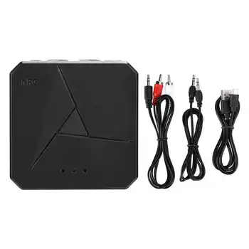 

Bluetooth 5.0 Receiver Transmitter 2 In 1 Car 3.5AUX Phone Wireless Adapter for NFC