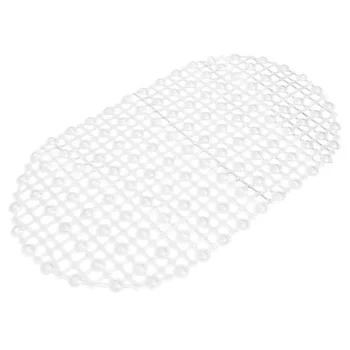 

PVC Strong Non Slip Bathroom Bath Floor Shower Tub Mat Massage Pad Suction Cup white