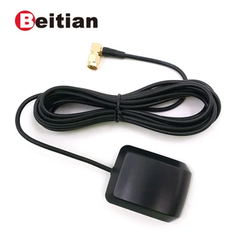 

BEITIAN,external GPS Glonass Dual antenna,high gian active patch ceramic antenna,GNSS antenna,SMA male Bend connector,GN-13W