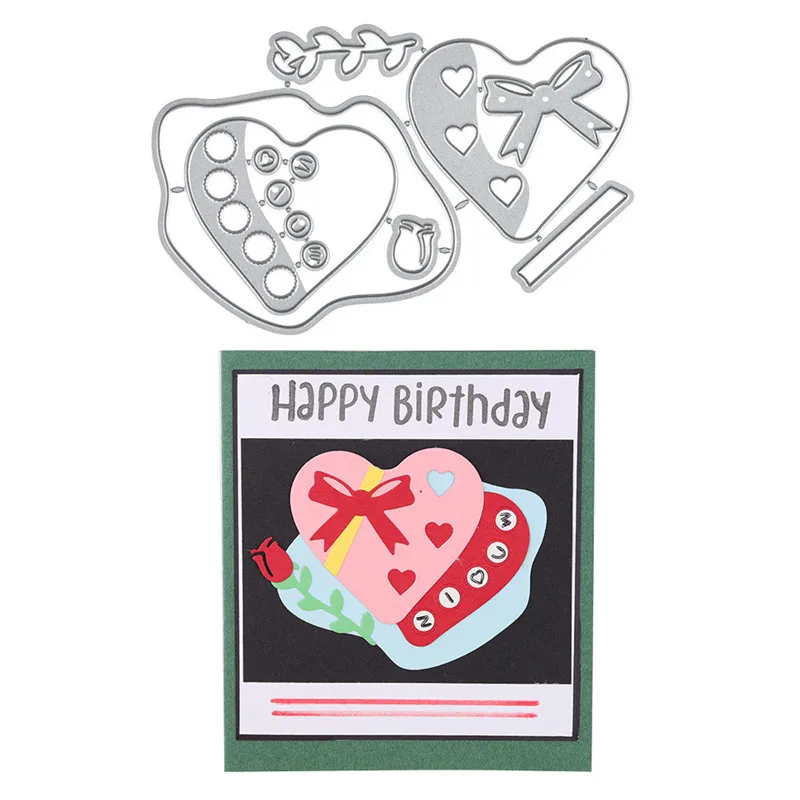 

DiyArts Heart Dies Rose Metal Cutting Dies New 2019 for Craft Dies Scrapbooking Card Making Embossing Die Cut Decor Stencil