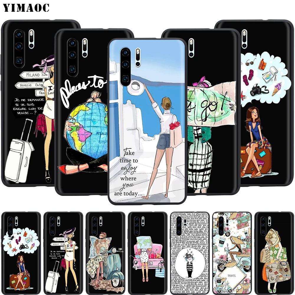 Чехол для путешествий YIMAOC Paris Girl с летними дужками Xiaomi 9T Pro CC9 A3 CC9E Redmi K20 7A Huawei Honor 20 9X