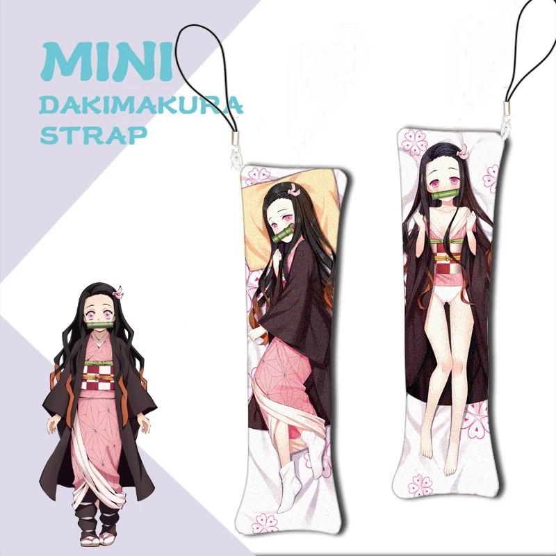 Мини брелок Dakimakura Demon Slayer Kimetsu no Yaiba камадо незуко подвесная Подушка украшение для