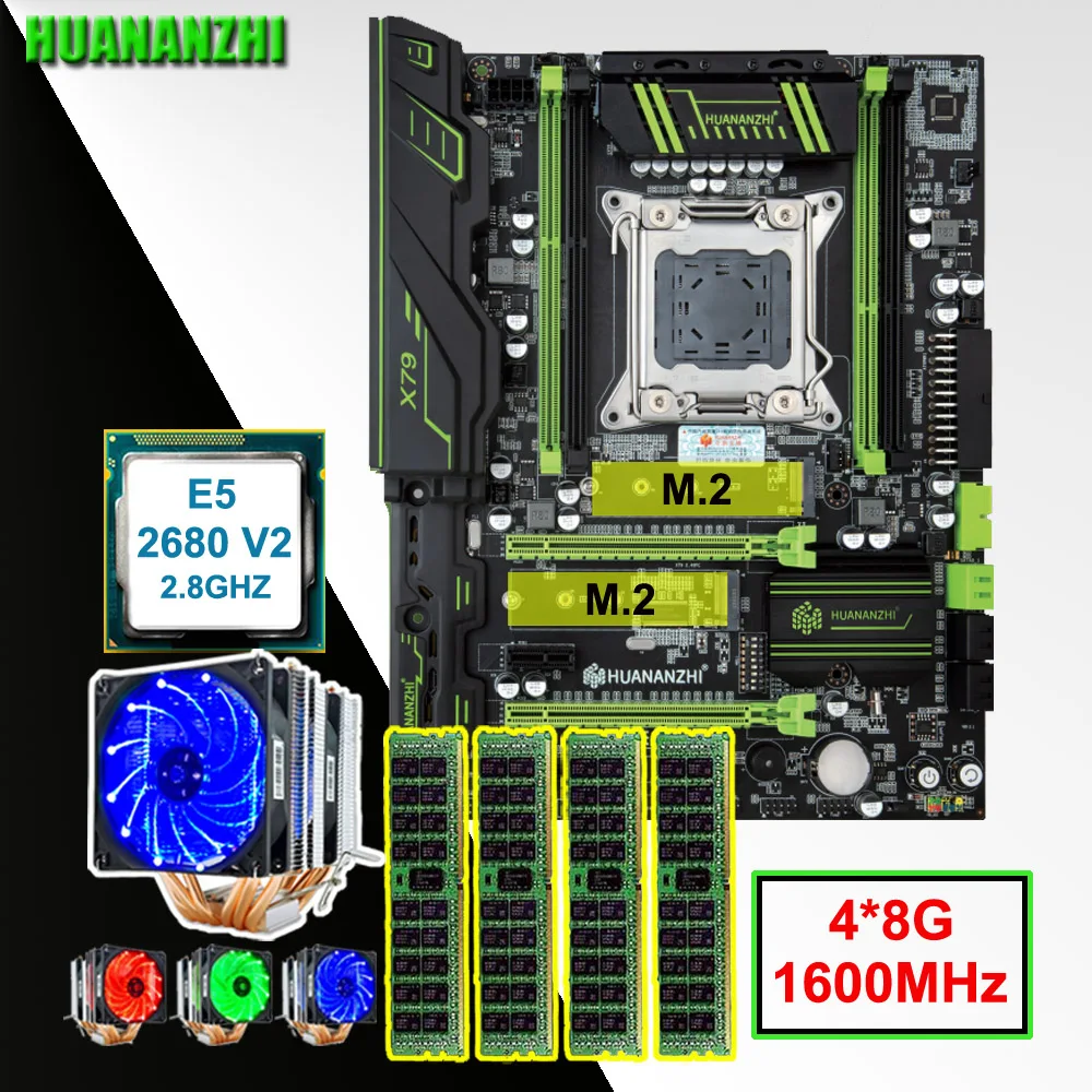 Скидка HUANANZHI X79 Pro Материнская плата связки (bundle) бренд материнской платы с двойной