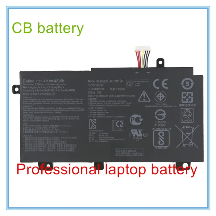 

Original quality B31N1726 Battery for FX504 FX504GD FX505 FX505GE FX80 FX80GE B31BN91