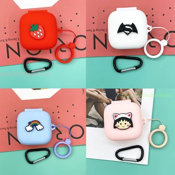 

Cute Earphone Silicone Case for OPPO Enco W51 Case TWS Biuetooth Earphone Cover Headphone Case Portable Headset Box Decoration