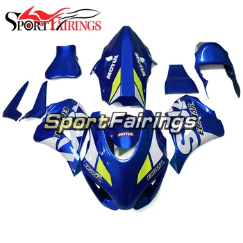 

Racing Fiberglass Motorcycle Fairings for Suzuki GSXR1000 2017 2018 2019 gsxr 1000 17 18 19 Bodywork Panels Kits Blue Yellow