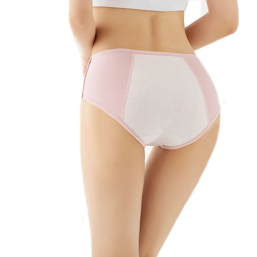 2024 New Arrival Cotton Physiological Period Leak Proof Menstrual Panties Women Breathable Soft Underwear Sexy Breifs Femme P293 4