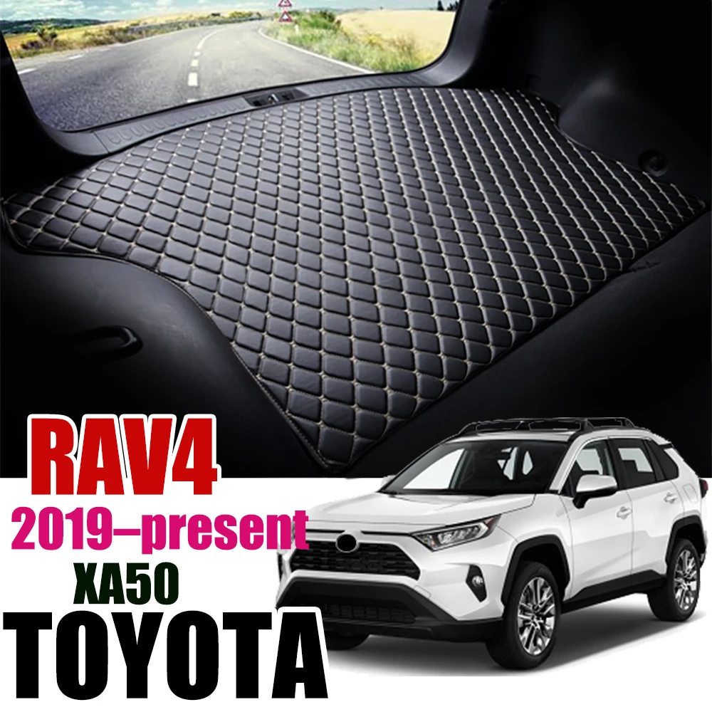 Кожаный коврик для багажника автомобиля Toyota RAV4 2019 2020 2021 2022 RAV 4 XA50 подкладка груза