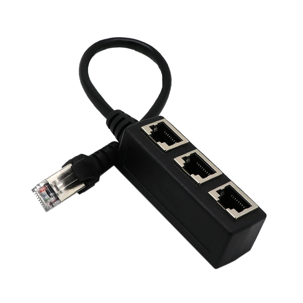 2 предмета в комплекте RJ45 сплиттер адаптер 1 до 3 женский порт LAN разъем Ethernet сетевой адаптер разъём разветвитель
