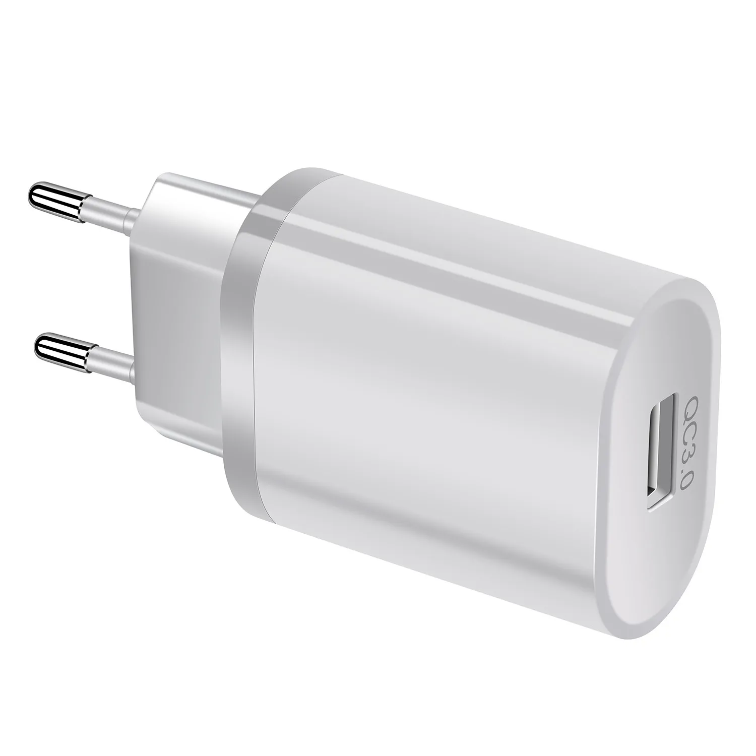 QC3.0 зарядное устройство с одним портом USB для быстрой зарядки iPhone Samsung европейская