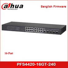 Dahua PoE коммутатор PFS4420-16GT-240 16-Порты и разъёмы PoE гигабитный управляемый коммутатор