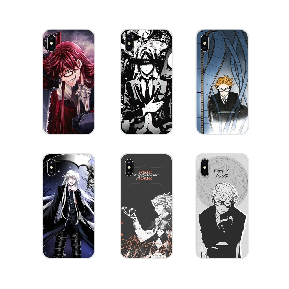 Аксессуары Чехлы для телефона Motorola Moto X4 E4 E5 G5 G5S G6 Z Z2 Z3 G G2 G3 C Play Plus Black Butler Kuroshitsuji |