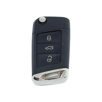 

IperChiavi IVW008 remote key Shell 3 buttons with blade HU66 battery on without Transponder chip for VW Golf 7 New polo