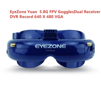 

New 5.8G Fatshark EyeZone Yuan FPV Goggles with OLED Screen Diversity Dual Receiver DVR Record 640*480 VGA for RC Racing Drone