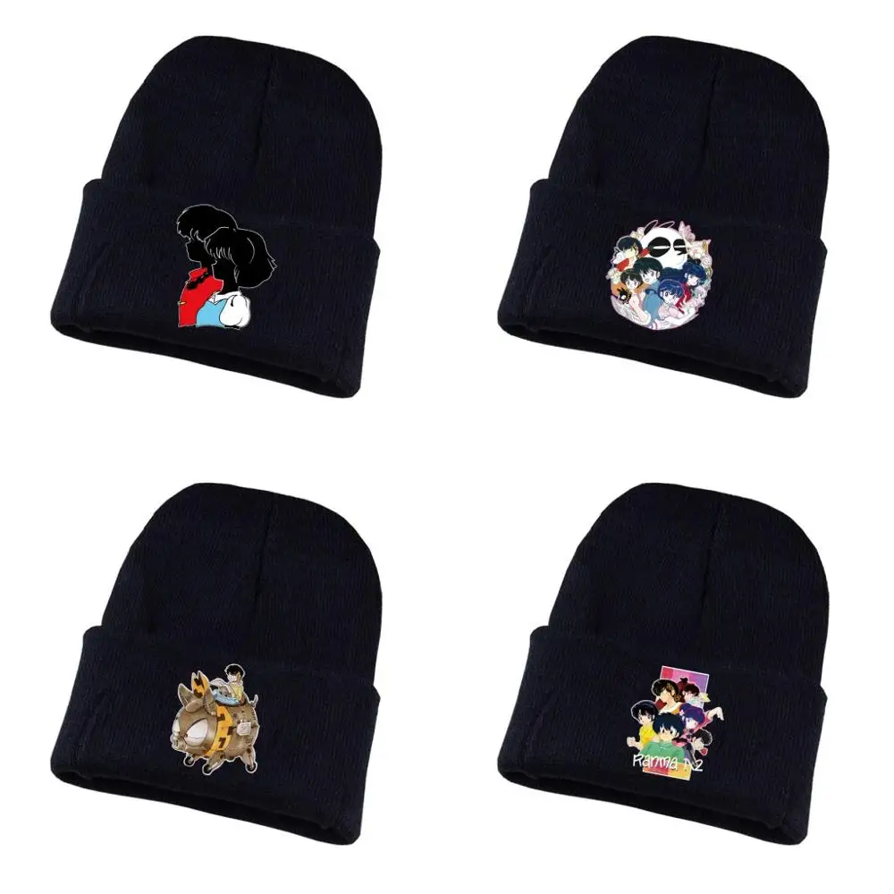 Anime Ranma Knitted hat Cosplay hat Unisex Print Adult Casual Cotton hat teenagers winter Knitted Cap
