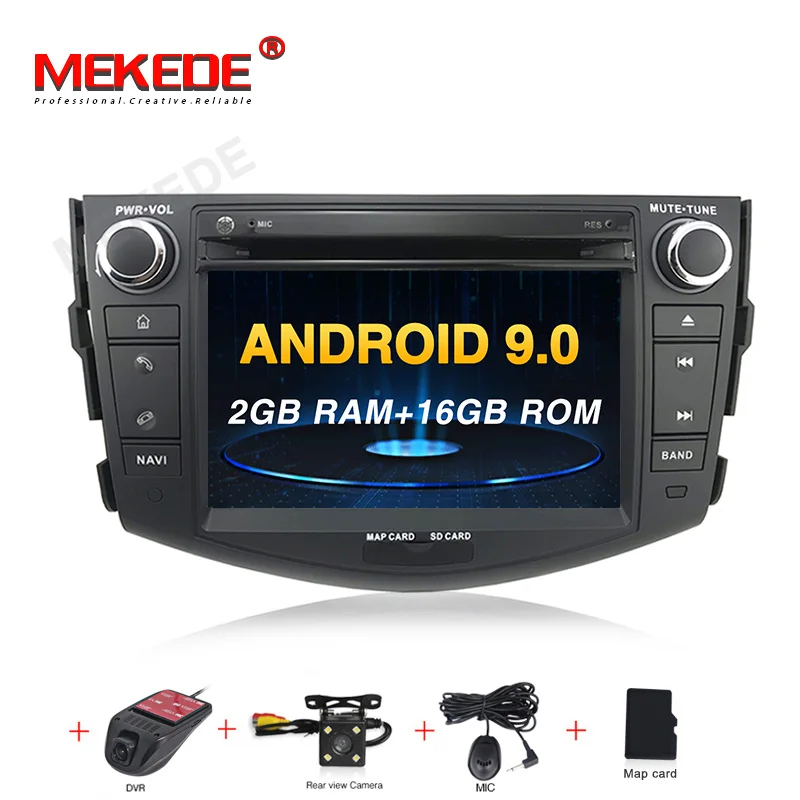 HD 4+ 64G PX5 Android 9,0 Автомобильный dvd плеер для Toyota RAV4 для Toyota Previa Rav 4 2007 2008 2009 2010 2011 2 din 1024*600 с gps навигацией, Wi-Fi, 8 ядер - Цвет: 16G camera DVR