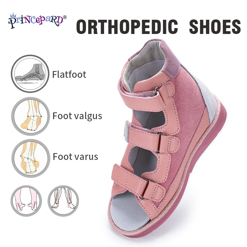 Orthopedische Schoenen Kids Meisjes Princepard Zomer Roze Prinses Sandalen  Met Corrigeren Inlegzolen Voor Arch Ondersteuning Zorg Enkel Wrap| | -  AliExpress