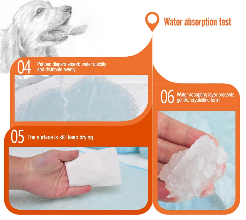 Super Absorbent Diaper Antibacterial Dog Urine Pad Pet Dog Diapers  Multi-Size Dog Toilet Mat Puppy Training Pee Pads (9)