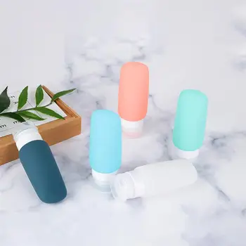 

5Pcs Subpackaging Bottles Silicone Lightweight Durable Utility Squeezing Lotion Bottles Travel Dispenser Bottles