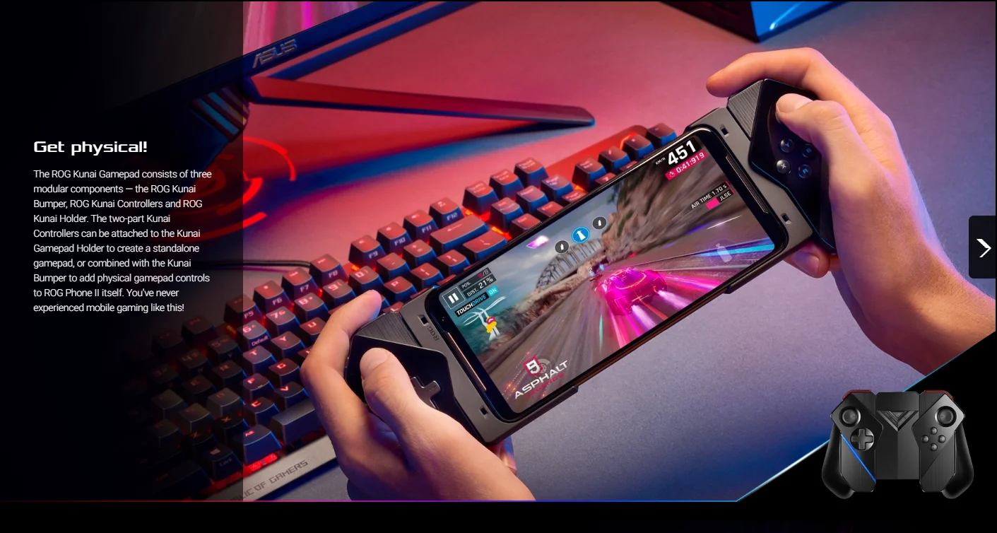 Игровой контроллер ASUS ROG Phone с поддержкой геймпада 200 plus Google Play Store 2,4 ГГц USB Bluetooth приемник игровая ручка