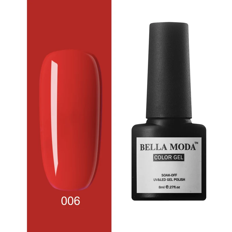 BM-SB-006 BELLA MODA 8 мл замачиваемый УФ-гель для ногтей Дизайн ногтей гель для украшения лака Гель-лак - Цвет: BM-SB-006