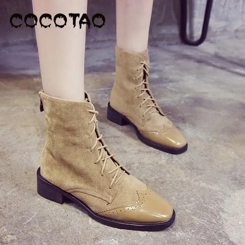 

The New Autumn 2019 Martin Boots Female British Wind Restoring Ancient Ways Students Naked With Short Thick Lace-up