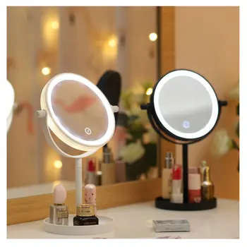 

Makeup Backlit Mirror Light with Natural White LED Daylight Vanity Mirror Detachable/Storage Base 3 Modes To Espelho Lustro LD
