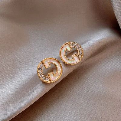 Fashion Women's Earrings Set Pearl Crystal Stud Earrings For Women 2021 Boho Geometric Round Flower Tassel Earrings Punk Jewelry 6