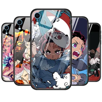 

Demon Slayer Kimetsu no Yaiba Tempered Glass Phone Case For iPhone 11 11 Pro XR XS MAX X 7 8 6 6S Plus 7+ 8+ 6+ 6S+ Cover Couqe