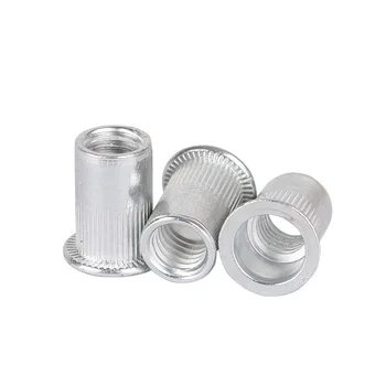 

M3 M4 M5 M6 M8 M10 Aluminum Alloy Rivet Flat Head Threaded Rivet Insert Nut Cap Rivet Nut