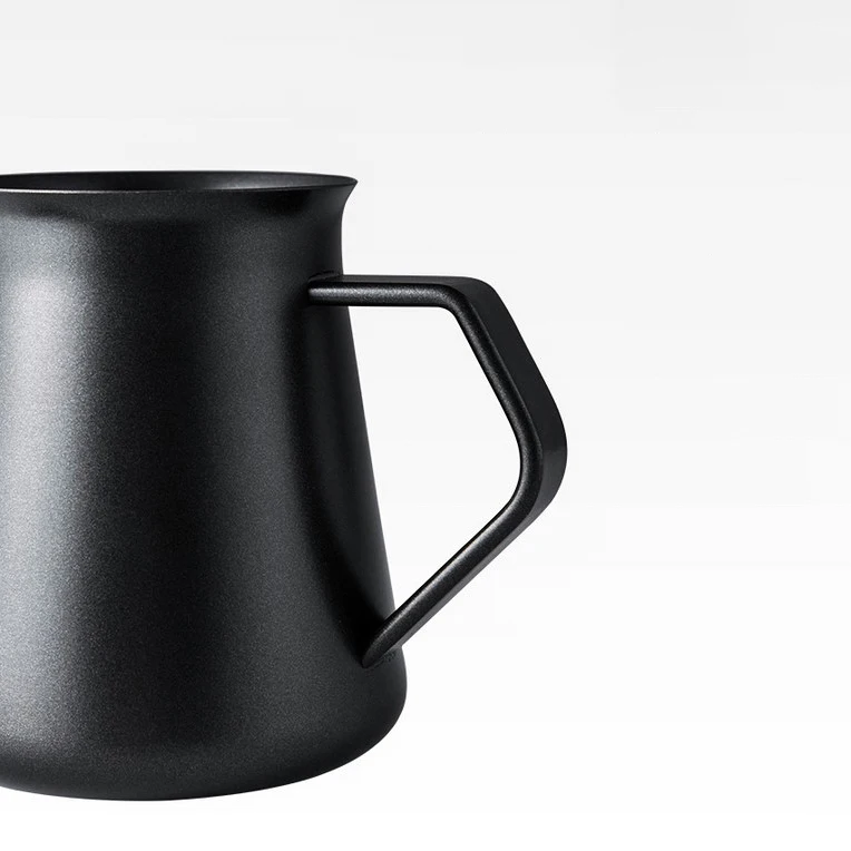 Black Teflon Coating Gooseneck Spout Drip Pot for Coffee Service- Stainless Steel Kettle for Drip Coffee(400ml