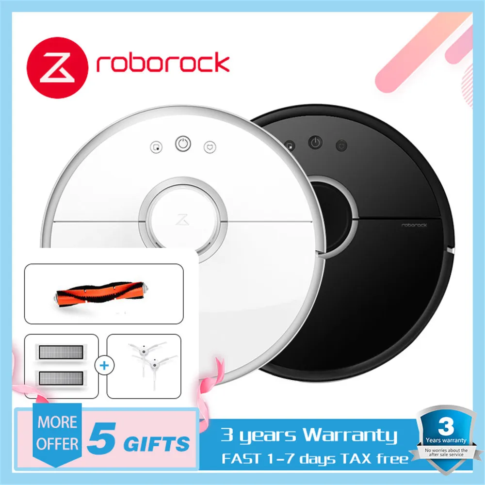 

XIAOMI MIJIA Roborock S50 S55 Robot Vacuum Cleaner Household Automatic Sweeping Dust Disinfection App Smart Planning WIFI Remote
