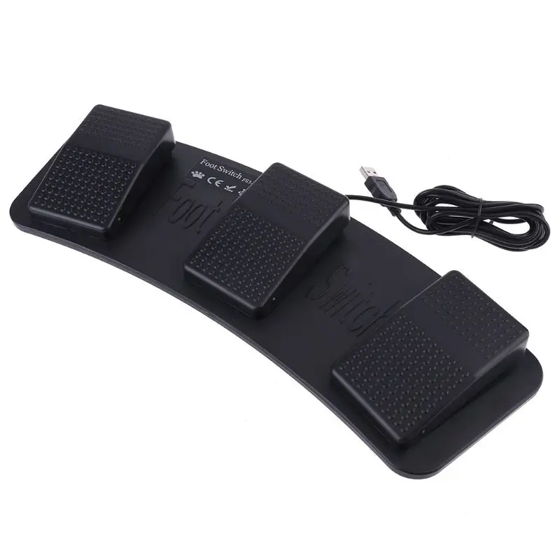 

FS3-P USB Foot Pedal Control Switch Keyboard Mouse For Computer PC Games Testing