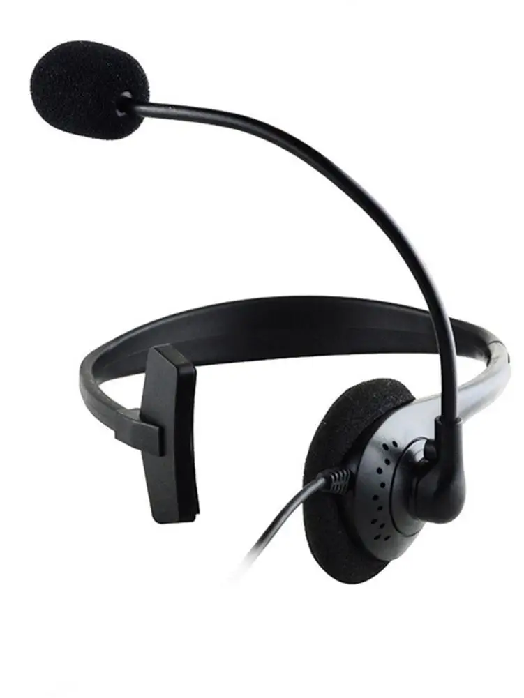 

Operator Headphones Head-mounted With Noise Canceling Microphone One-ear Telephone Clear Call Headphones Single-Sided Headset