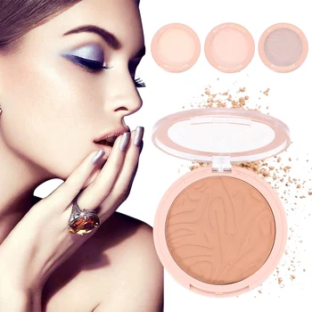 

Face Pressed Powder Butter Bronzer Compact Makeup Highlighter Contouring Palette Shine Brown Conture Bronzer Palette
