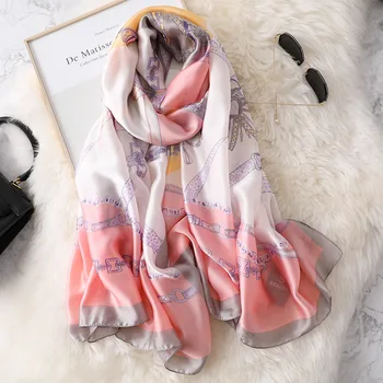 

2020 Newest Women Scarves Wraps Ultra Long Muticolor Printing Air Conditioning Shawl Summer Sunscreen Seaside Resort Head Scarf
