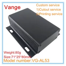 4 шт./лот, коробка для электронного проекта 6063-T5, алюминиевый корпус, чехол, 71*25*85 мм, серебристый цвет для отслеживания товара