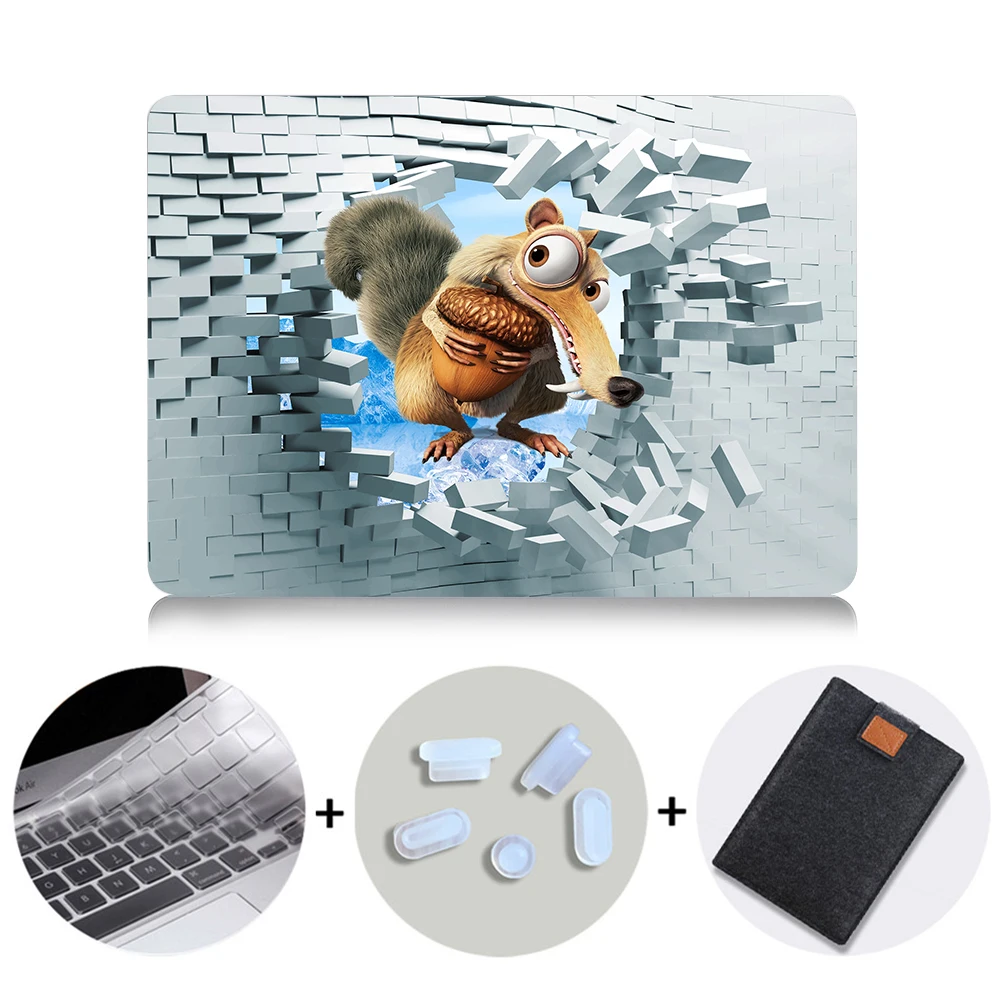 MTT 3D Настенный Чехол для ноутбука Macbook Air 11 13 Pro retina 13 15 с сенсорной панелью для mac book 12 дюймов чехол для ноутбука - Цвет: MB08