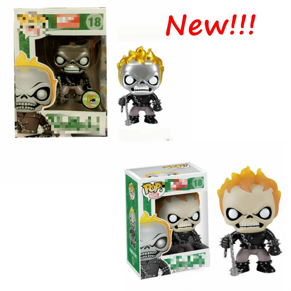 Funko Pop New Arrival Ghost Rider Action Figures 10cm Pvc Model Doll Collection Toys For Children Birthday Gift Action Figures Aliexpress