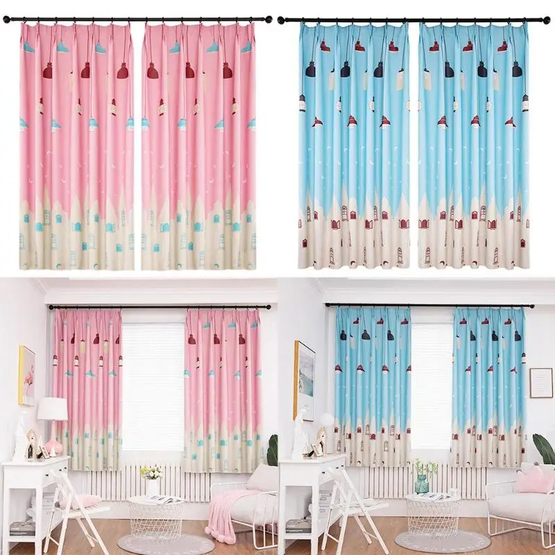 Us 4 29 33 Off Light Bulb Printing Window Blinds Drapes Polyester Fiber Background For Display Living Room Bedroom Blackout Curtains 200x 100cm On