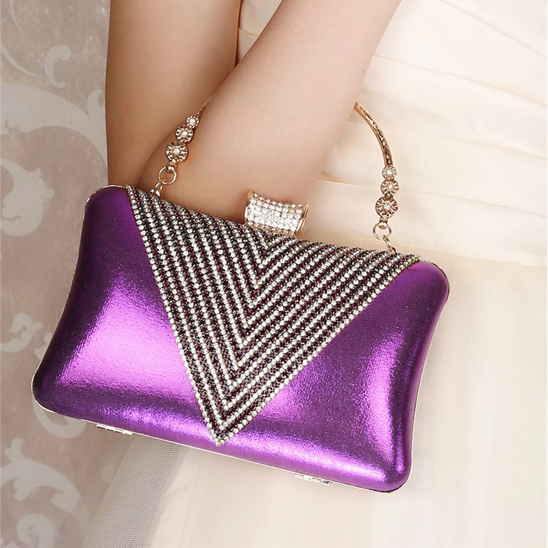 Women Luxury Handbags Diamonds Metal Small Day Clutch Party Evening Dress  Evening Bags Wedding Female Purse Bags